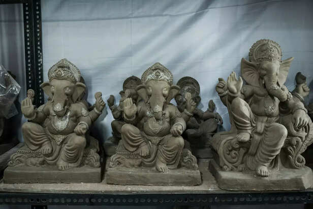 Clay Ganesh Idol Immersion