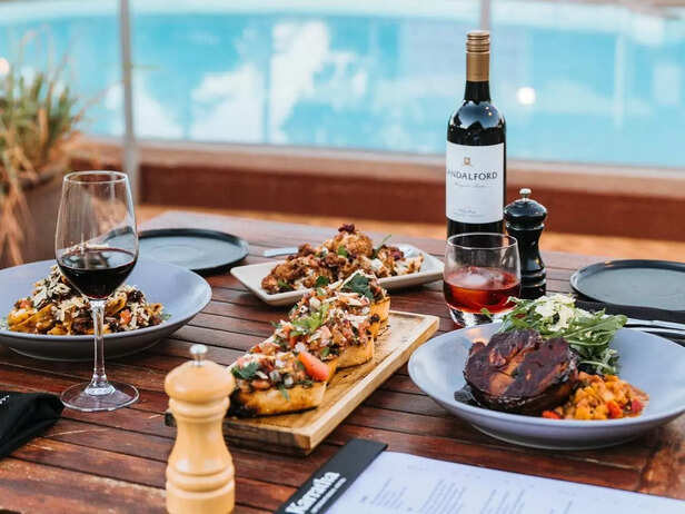 Food served in a restaurant