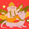 Lord Ganesha on his Vahana