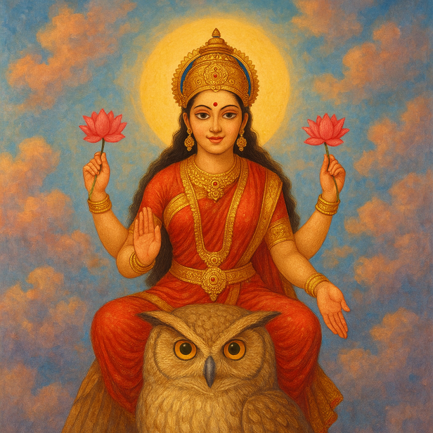 Godess Lakshmi And her Vahana