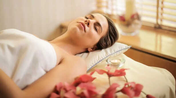 A Woman sleeping peacefully