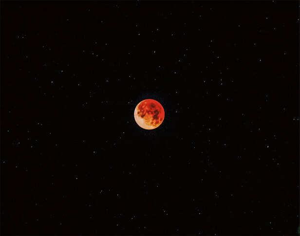 Blood moon sky