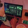 A person working on computer
