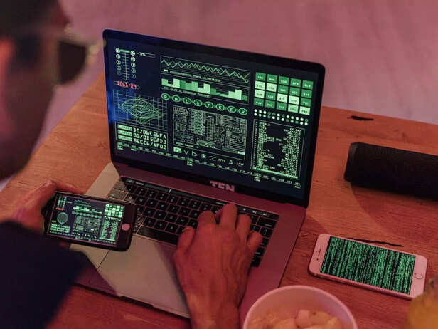 A person working on computer