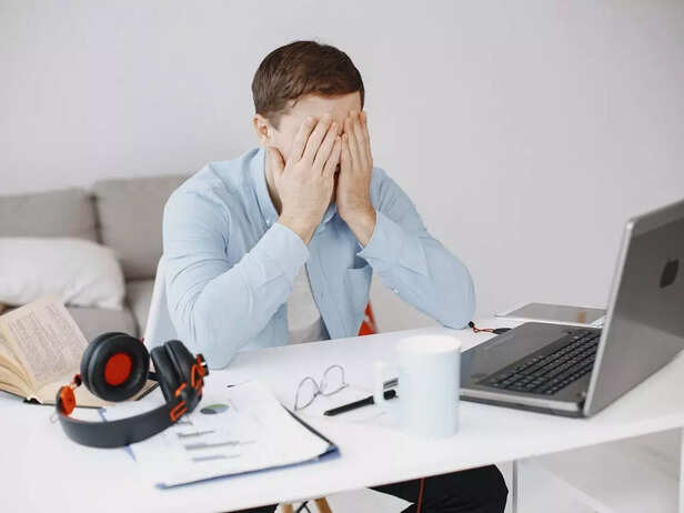 A frustrated man