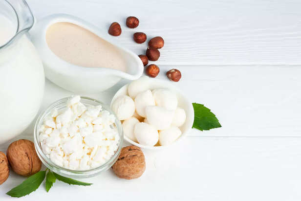 Yogurt and snacks