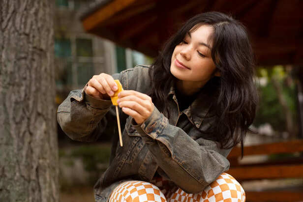 Eating sweets