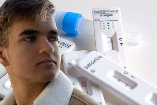 Man  and Pregnancy Test
