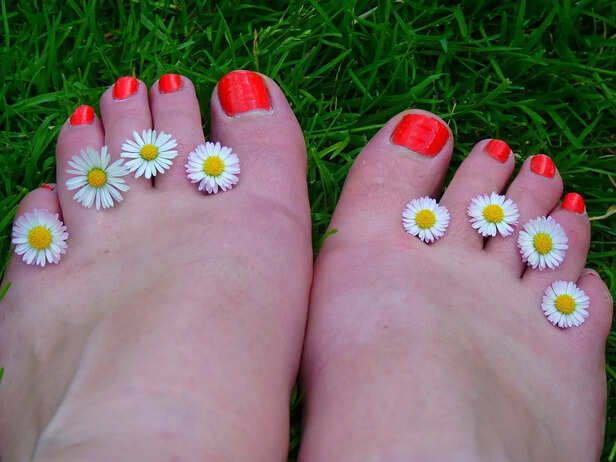 Burnt orange nail polish