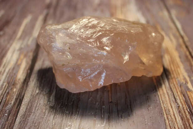 Rose quartz crystal