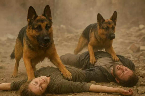 german shepherds bravery