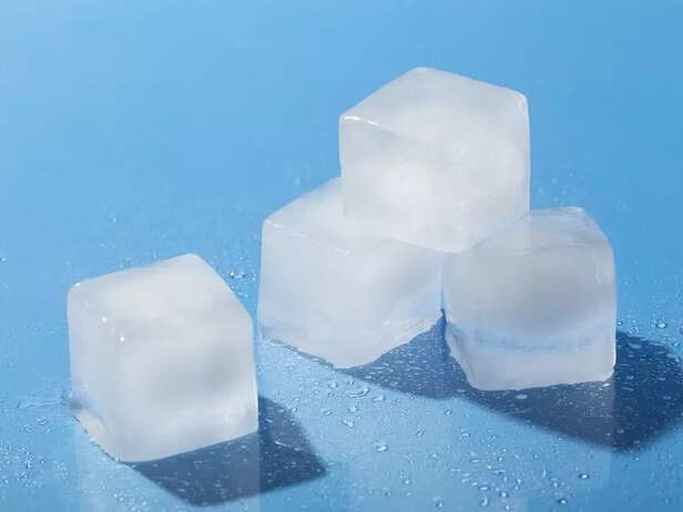 Rice water ice cubes