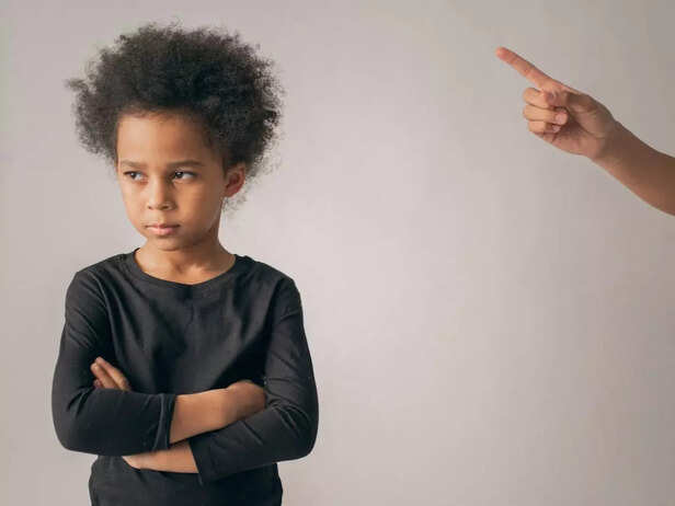 Child being scolded