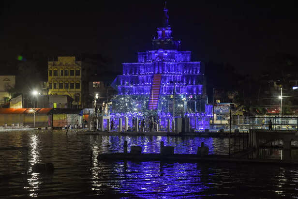 A pandal of the Goddess Durga ahead of Durga Puja ahead o...