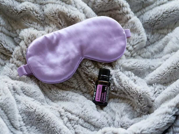 Sleeping mask and lavender oil