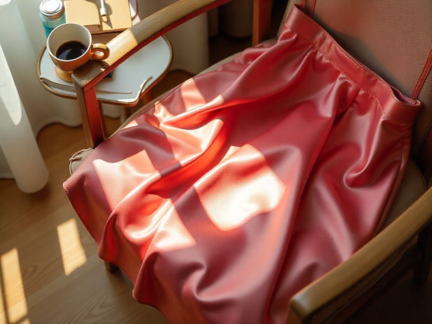 A silk skirt