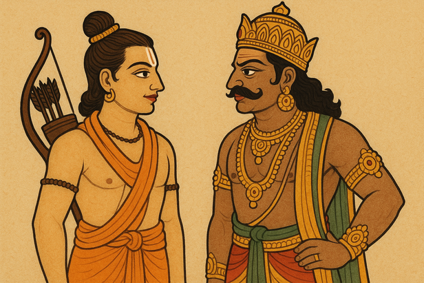 Lakshman and Ravan