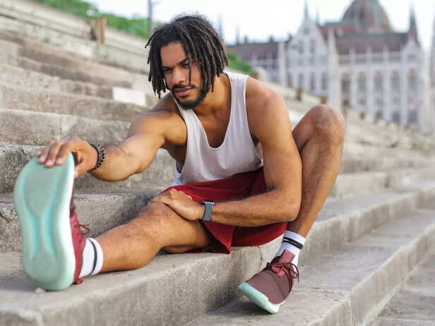 A man exercising