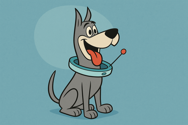 Astro the Dog from The Jetsons Cartoon Portrait