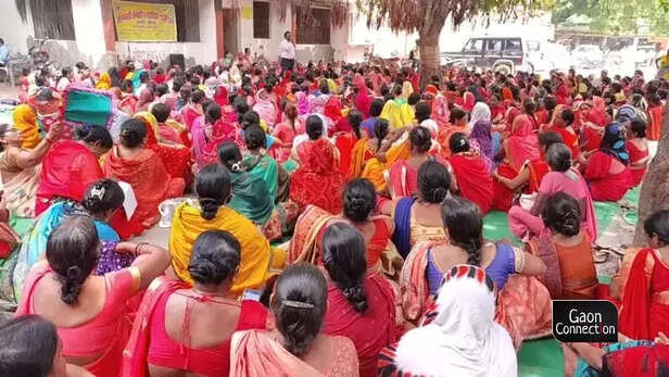 355714-anganwadi-worker-protest-shivani-gupta