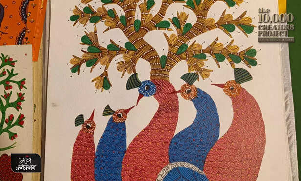 369292-bhil-tribal-pithora-art-jhabua-bhopal-madhya-pradesh-ladobai-tribal-artist-2