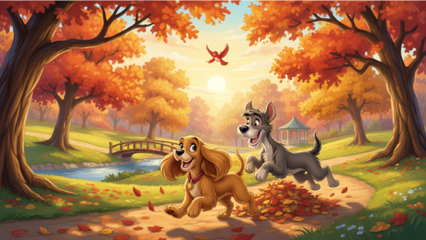 Lady and the Tramp's Autumn Adventure: Classic Disney Dogs