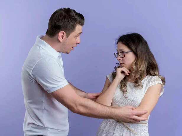 A couple arguing