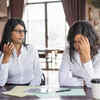 Two women talking