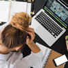 A stressed woman