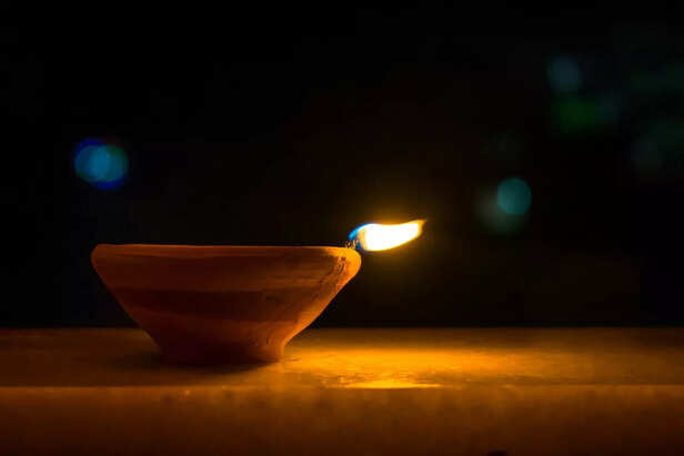 Hindu ritual of lighting Diya