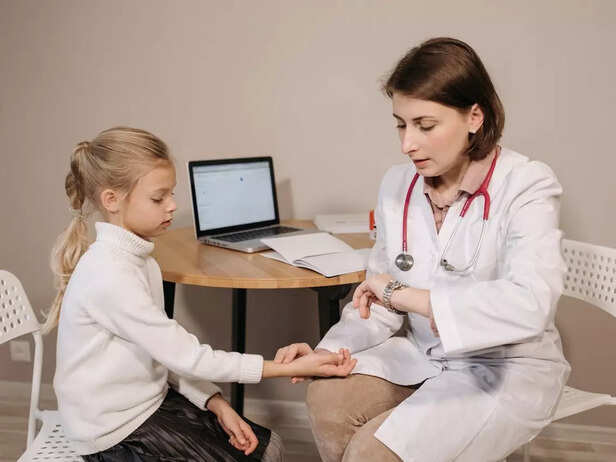 Doctor with a child