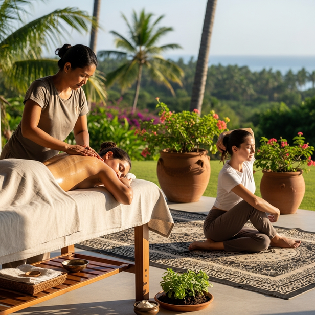 Abhyanga Ayurvedic oil massage and yoga