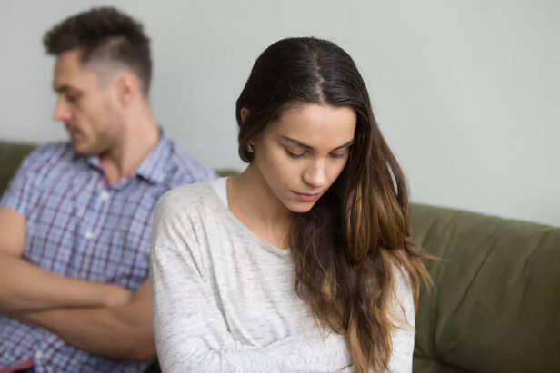 Sad married women