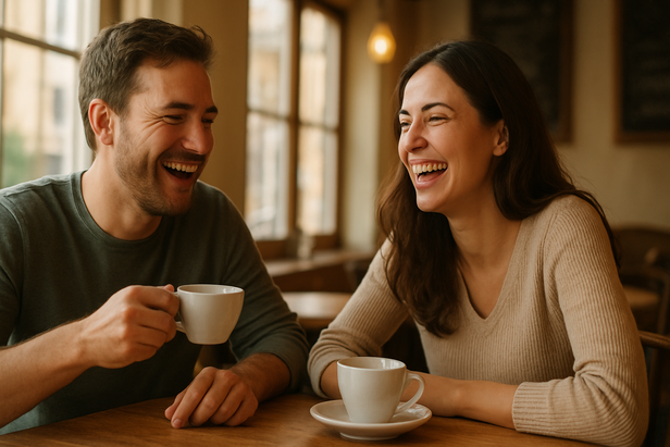 People enjoying each other's company