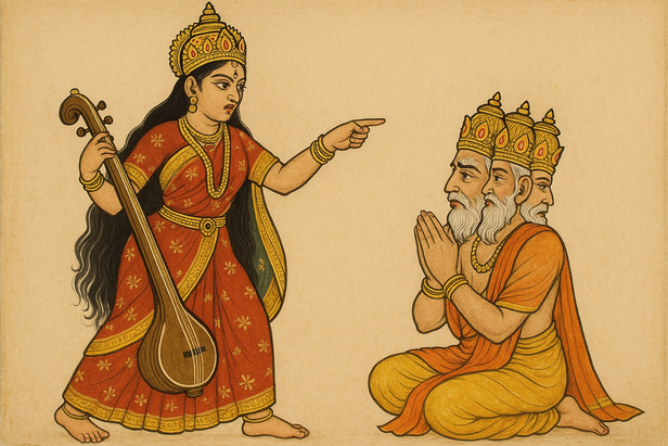 Saraswati's Curse on Brahma