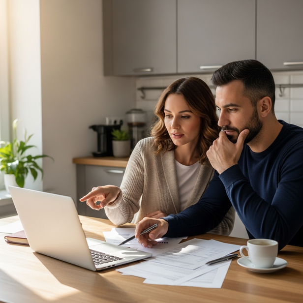 married couple making decisions together