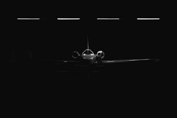 Aeroplane In Black