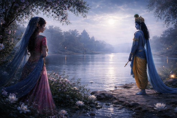 Lord Krishna and Radha