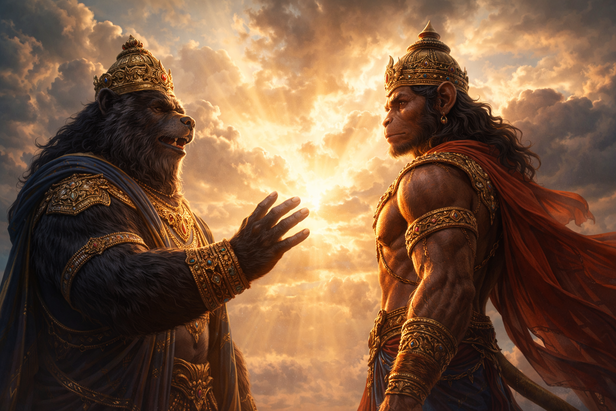 Jambavan and Hanuman