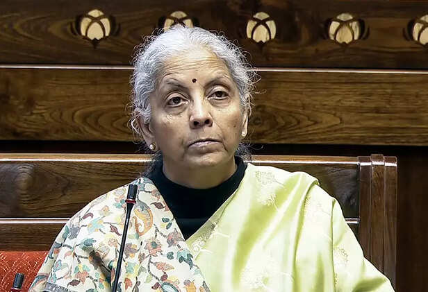 New Delhi, Dec 17 (ANI): Union Minister Nirmala Sitharaman in Rajya Sabha during...