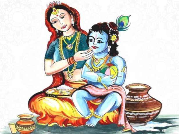 Krishna and yasodha