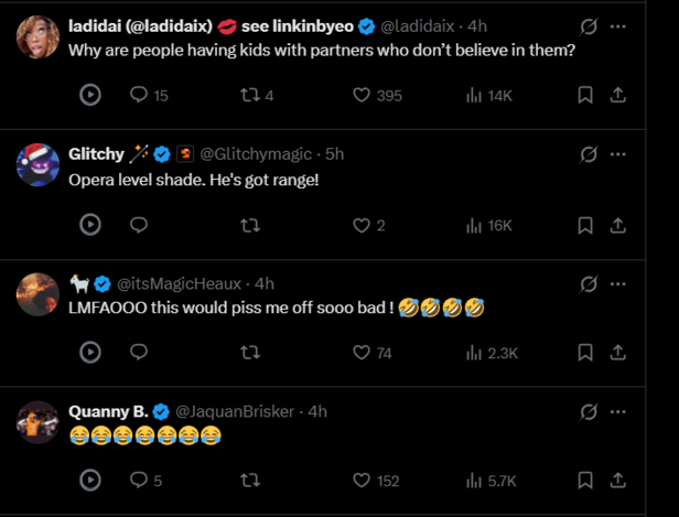 Screenshot taken from X | The internet quickly reacted to the viral video