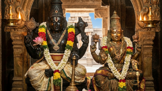 Paush Putrada Ekadashi for Lord Vishnu &amp; Lakshmi Devi (Image Credit: AI)