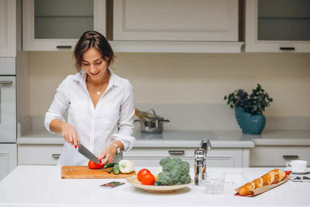 Women working in kitchen