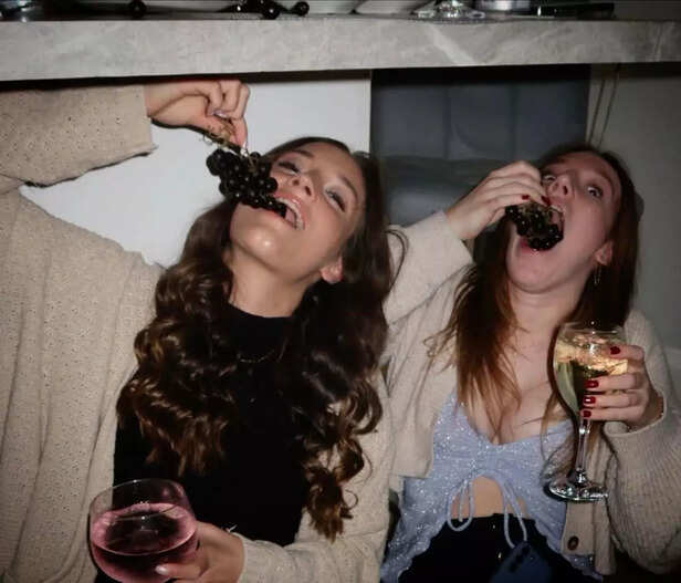 Instagram/Izzy Wildgoose | People eat one grape for each clock chime at midnight, with every grape representing a month of the coming year.