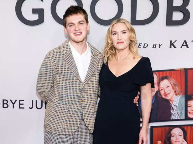 Kate Winslet and son Joe Anders