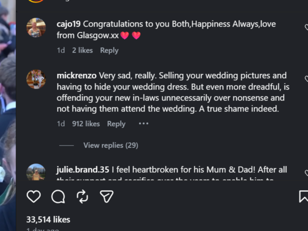Holly Ramsay’s wedding sparks online debate
