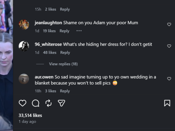 Holly Ramsay’s wedding dress sparks discussions online