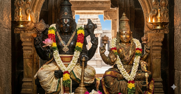 Origin Story of Vishnu Sahasranamam (Image Credit: AI)