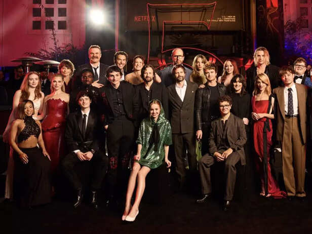 Stranger Things cast gathers for finale in NYC